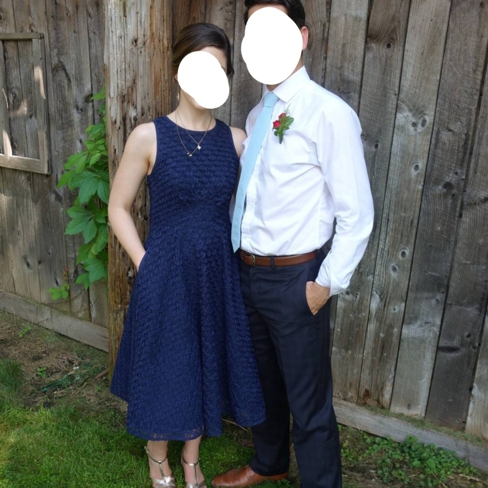 Nicole Miller Navy Cocktail Dress: size 4